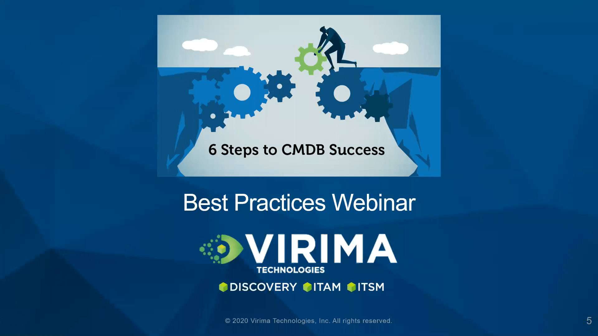 CMDB & the service asset configuration management are important aspects of ITIL that drive success.