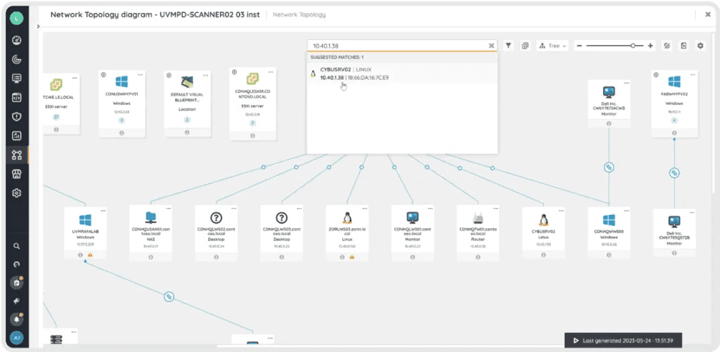 Lansweeper application dependency mapping tool