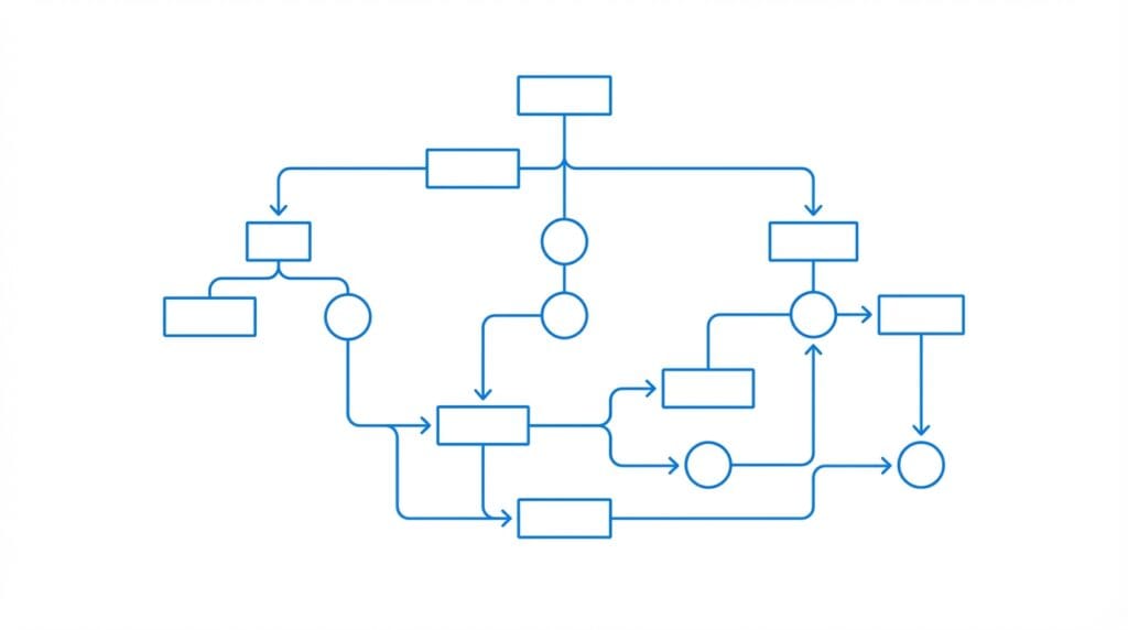 CMDB service map showing stakeholder approval workflow with organizational hierarchy and CI ownership connections